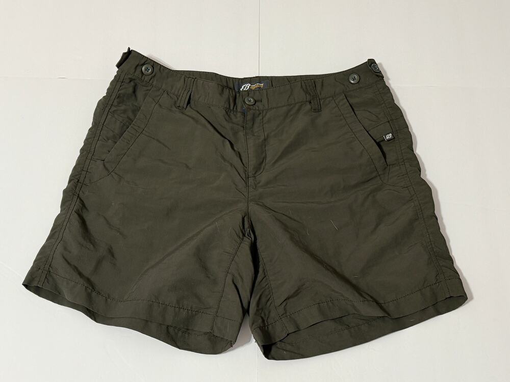 Eddie Bauer Women's Sport Nylon Shorts, Green, Size 12